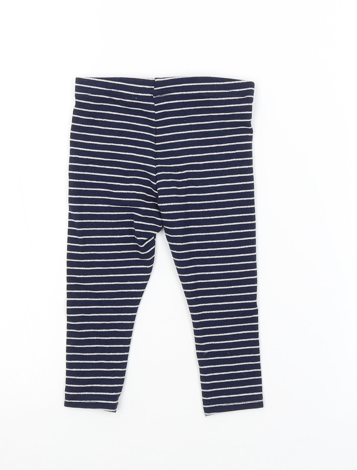 Primark Baby Blue Striped  Jogger Trousers Size 9-12 Months