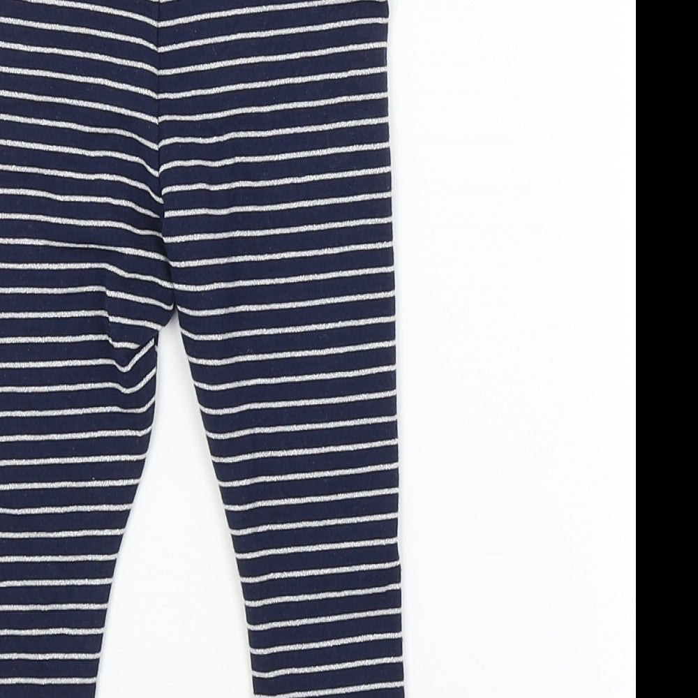 Primark Baby Blue Striped  Jogger Trousers Size 9-12 Months