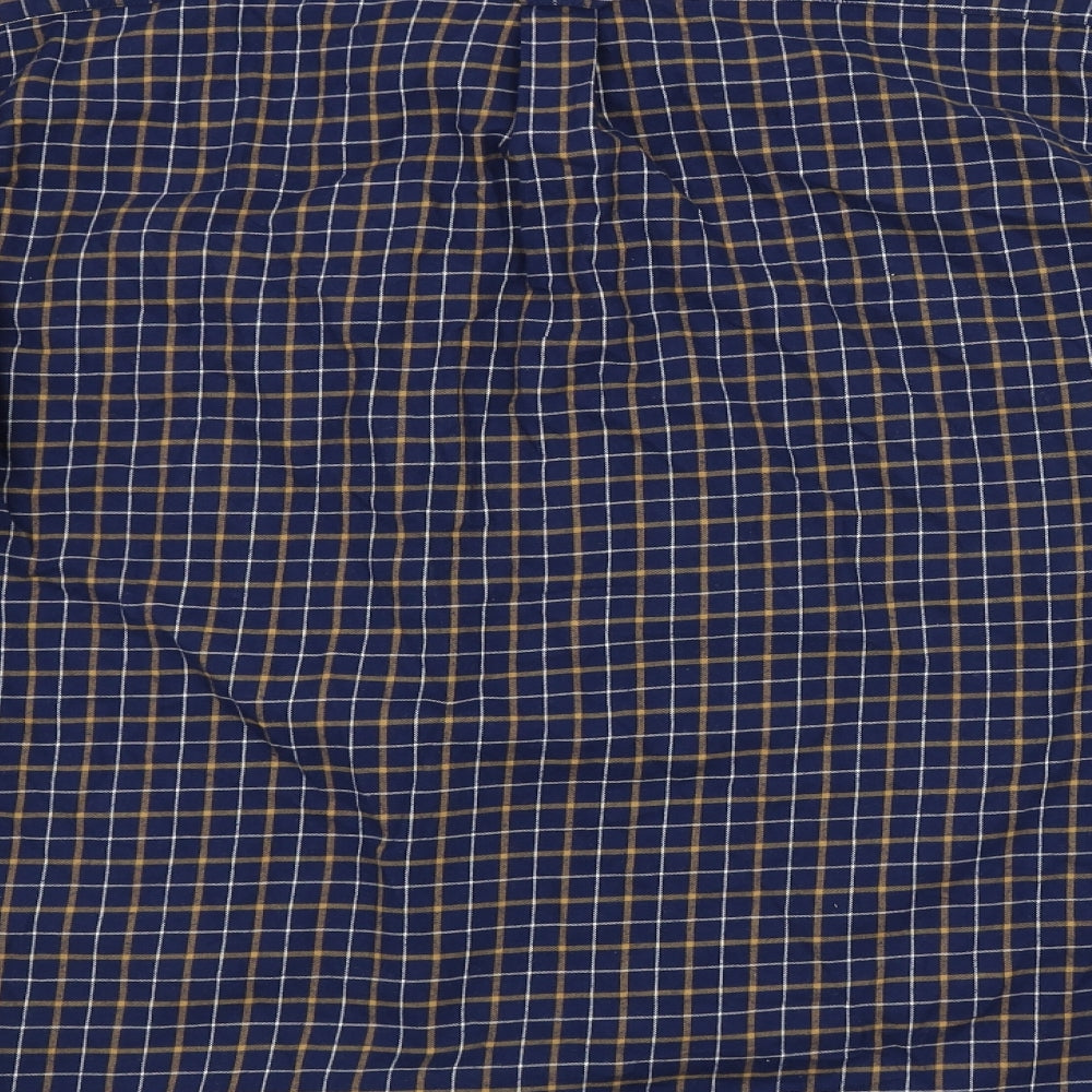 Barbour Mens Blue Check   Button-Up Size M