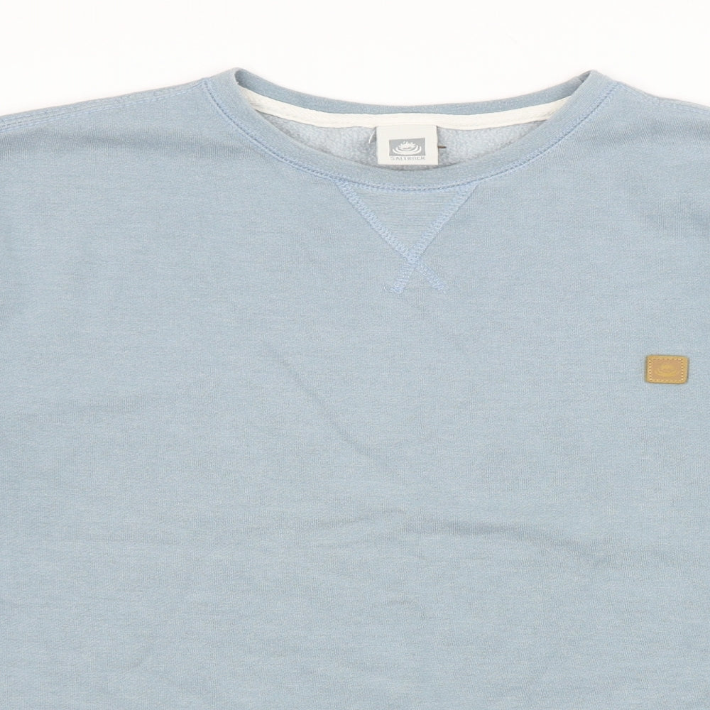 Saltrock Mens Blue   Pullover Jumper Size M