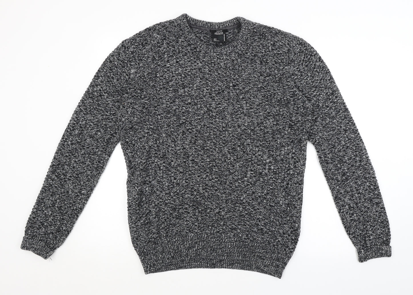 Smog Mens Grey   Pullover Jumper Size L