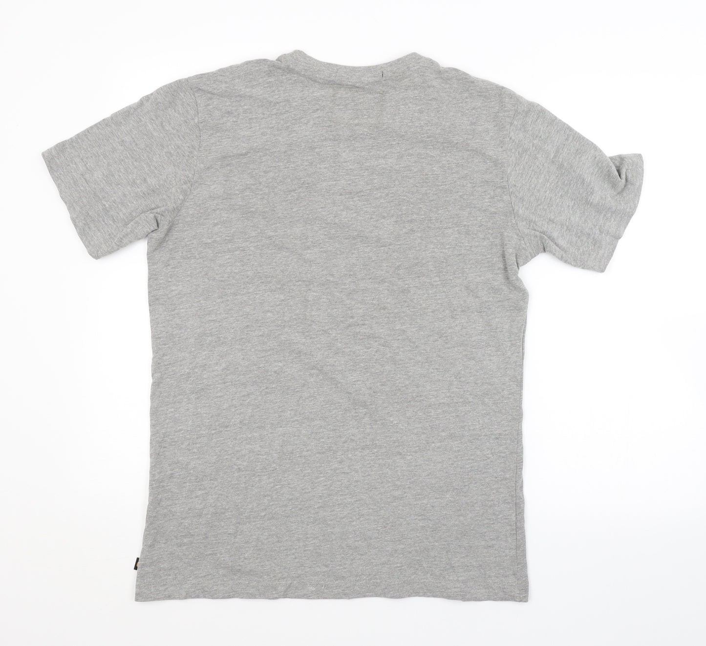 CAT Mens Grey    T-Shirt Size S