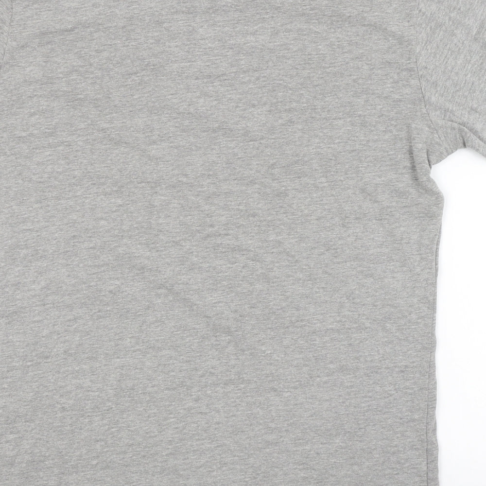 CAT Mens Grey    T-Shirt Size S