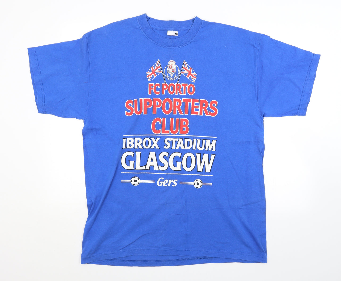 Preworn Mens Blue    T-Shirt Size XL  - FOOTBALL