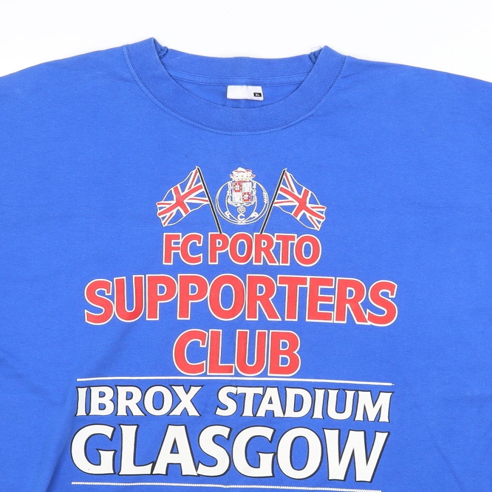 Preworn Mens Blue    T-Shirt Size XL  - FOOTBALL