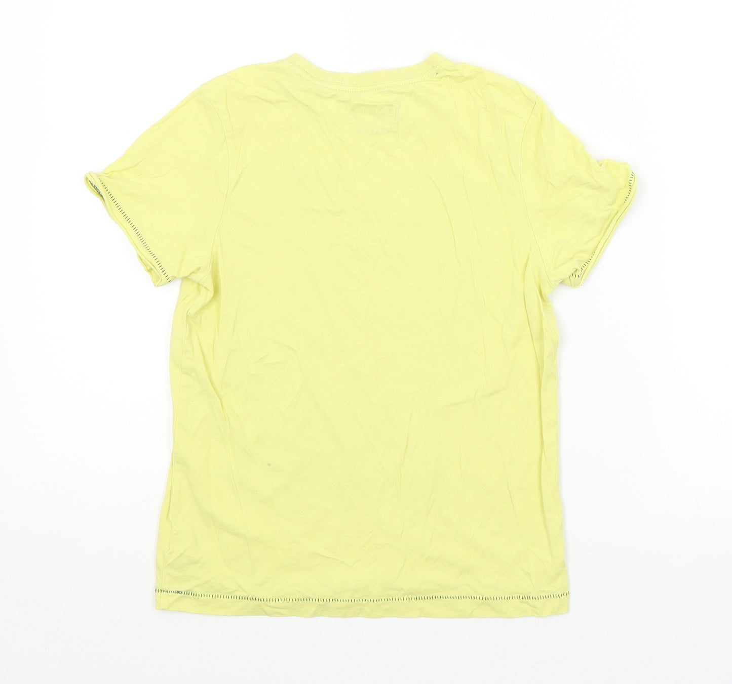 M&S Boys Yellow   Basic T-Shirt Size 7-8 Years