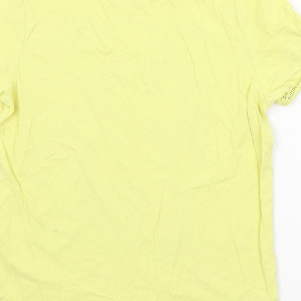 M&S Boys Yellow   Basic T-Shirt Size 7-8 Years