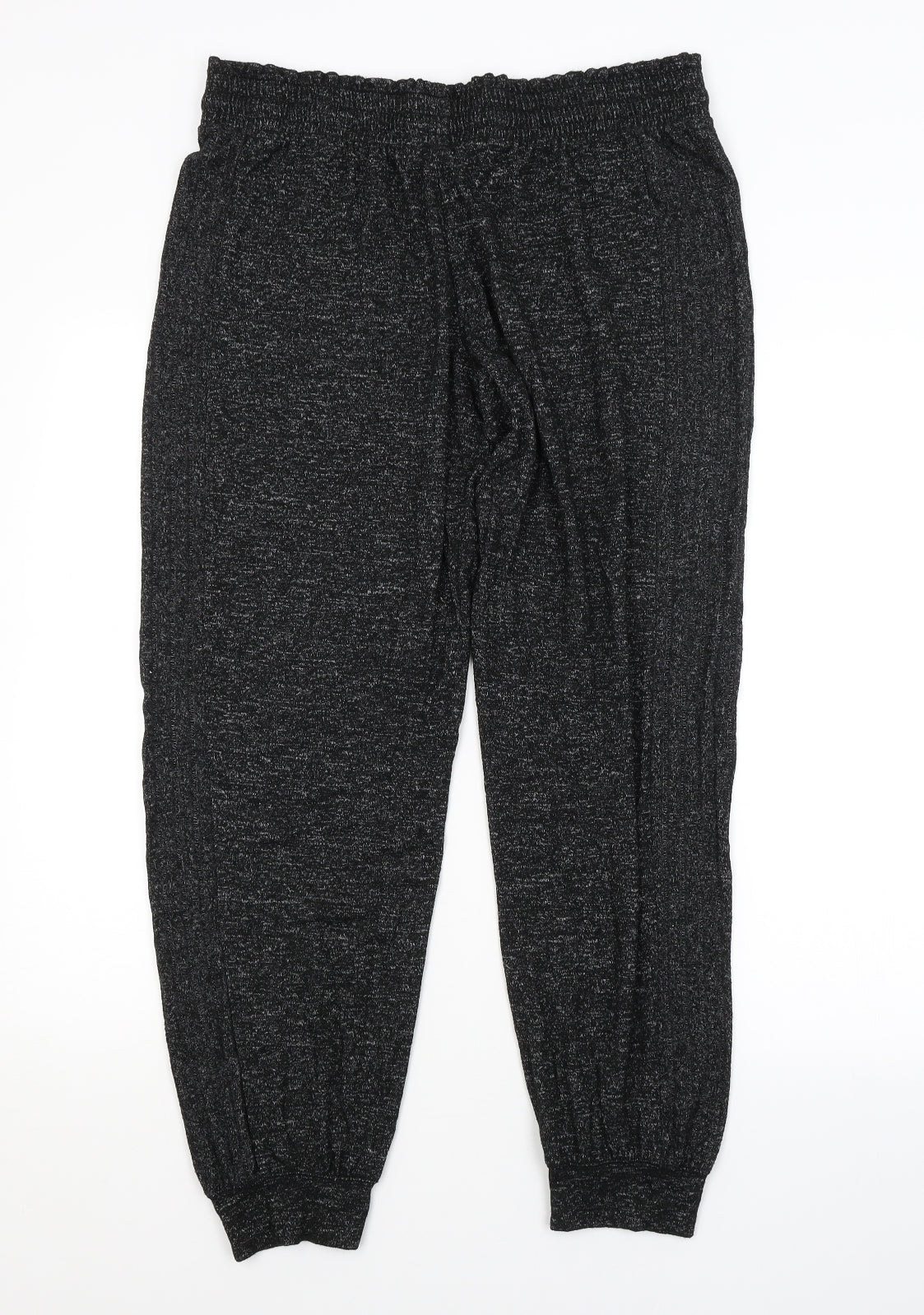 M&S Womens Black   Sweatpants Trousers Size 14 L28 in