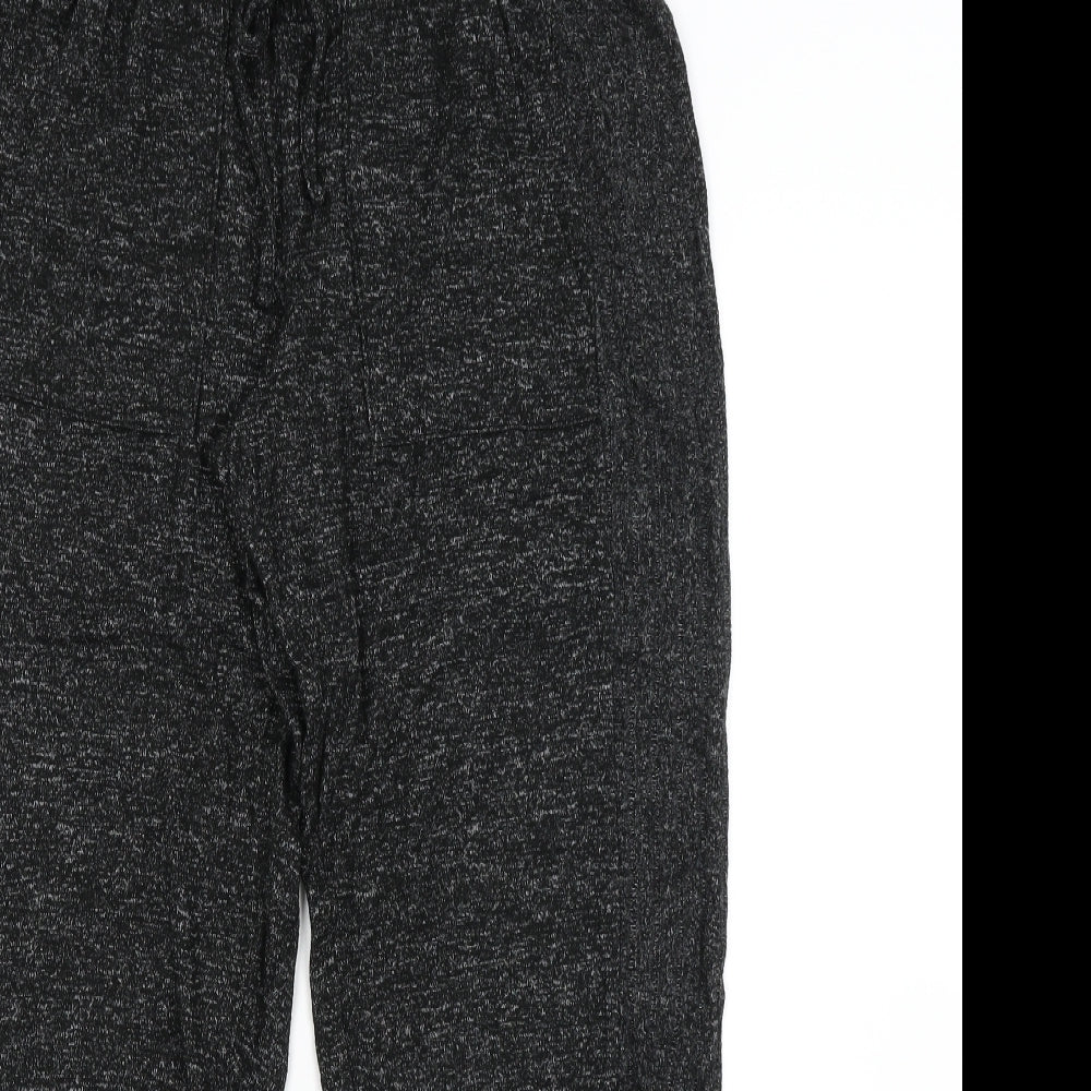 M&S Womens Black   Sweatpants Trousers Size 14 L28 in