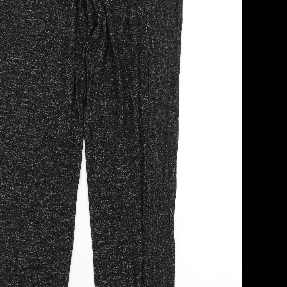 M&S Womens Black   Sweatpants Trousers Size 14 L28 in