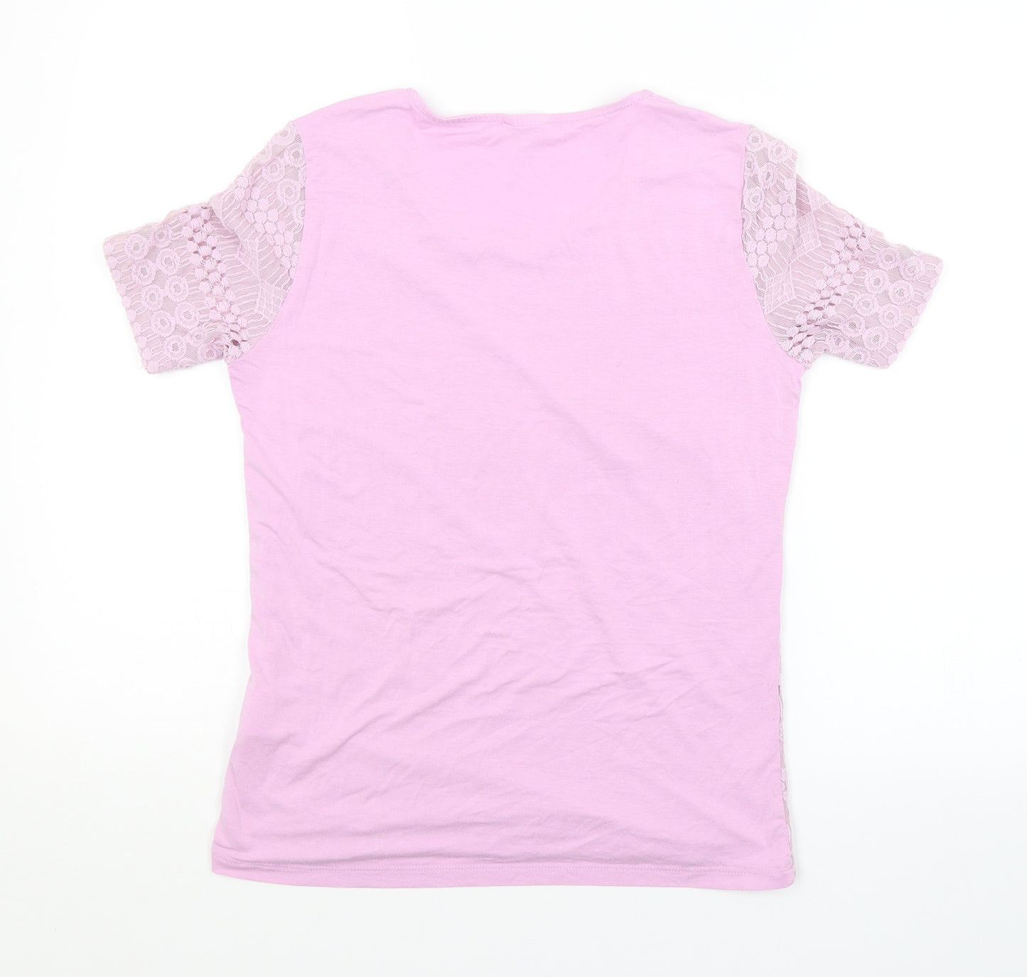 Damart Womens Pink Argyle/Diamond  Basic T-Shirt Size 10