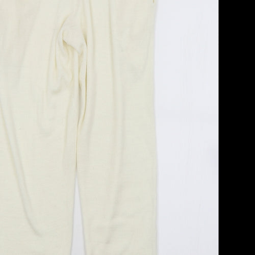 MISSAP Womens White   Sweatpants Trousers Size 12 L27 in