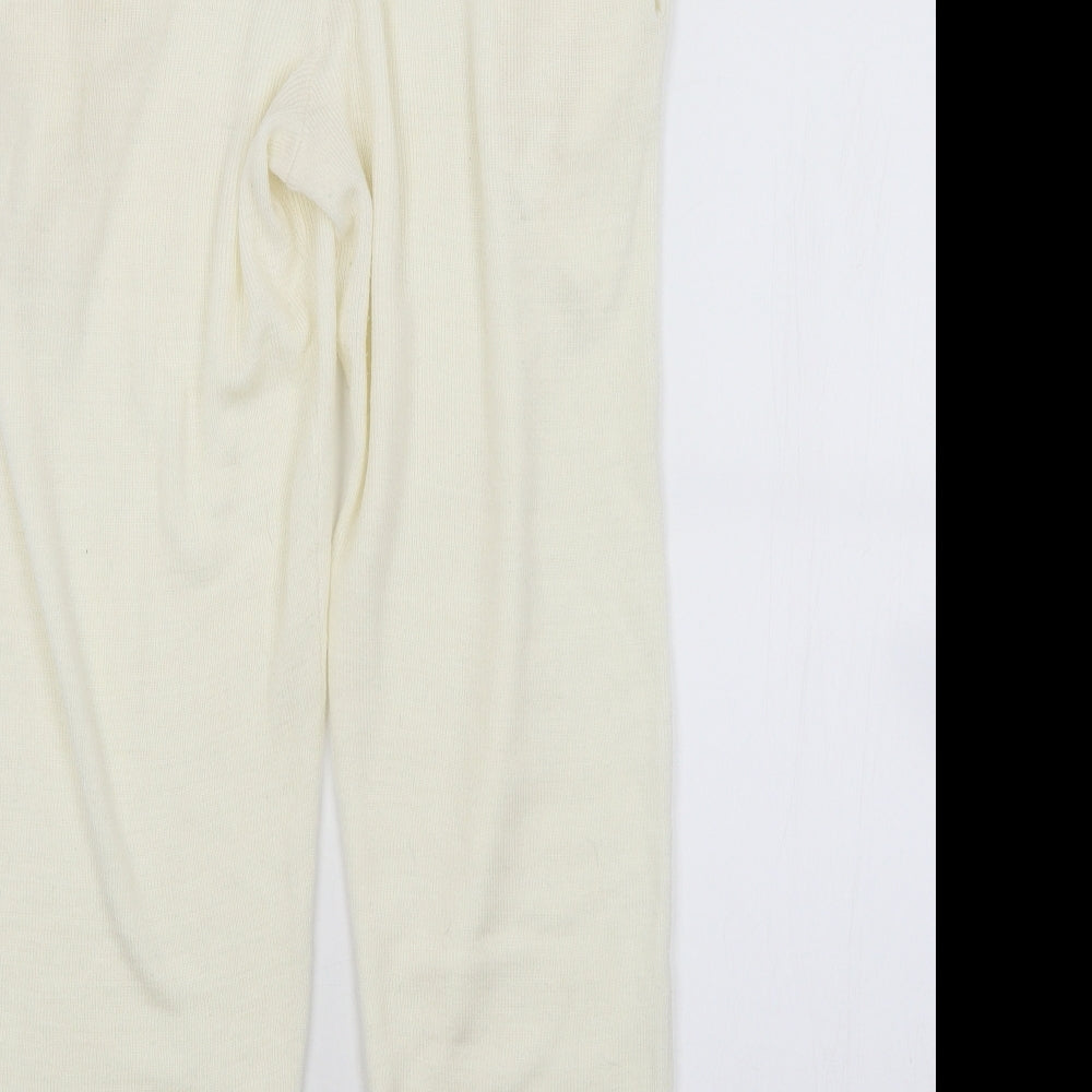 MISSAP Womens White   Sweatpants Trousers Size 12 L27 in