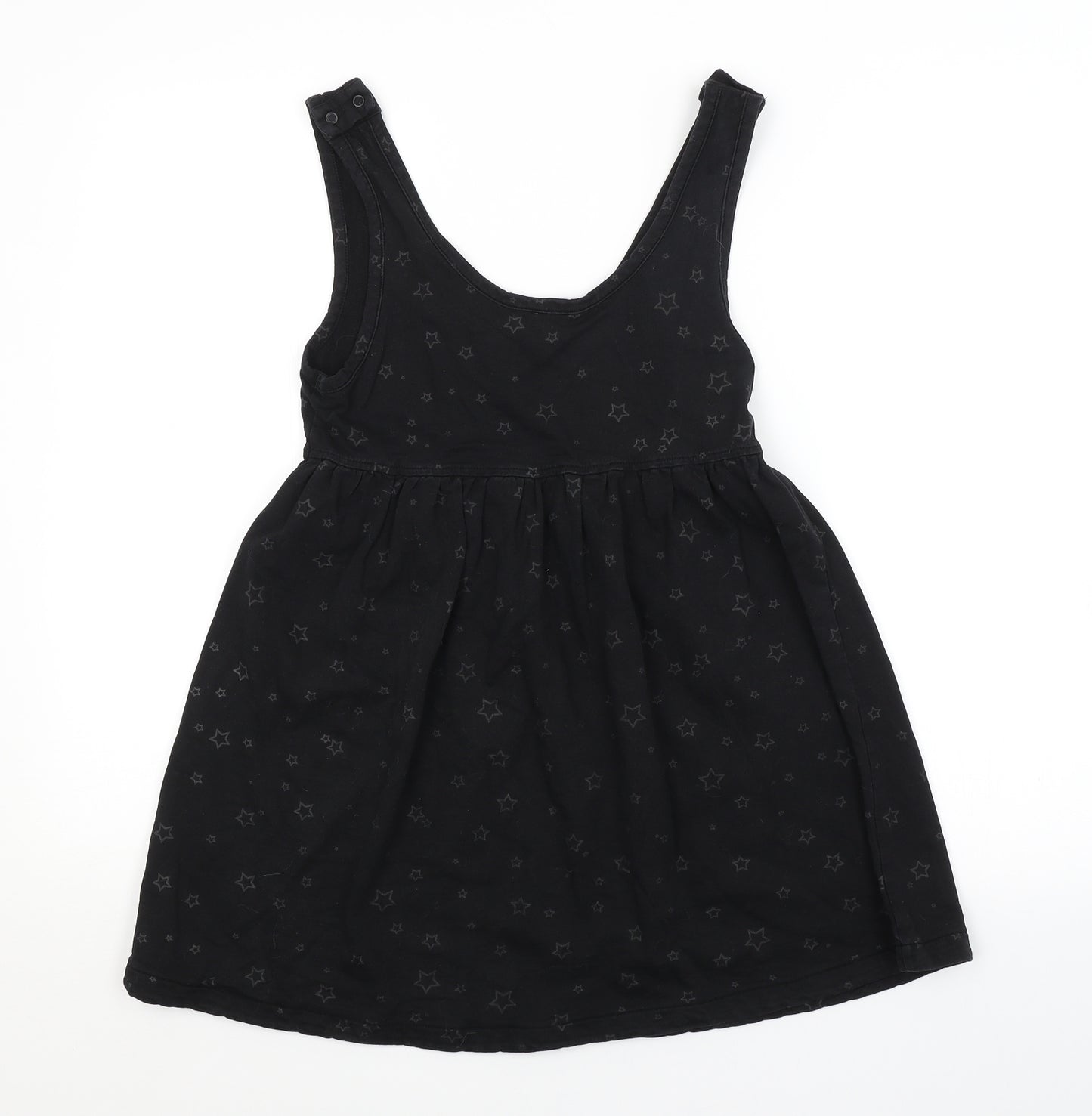 Preworn Womens Black Argyle/Diamond  Basic Blouse Size 10