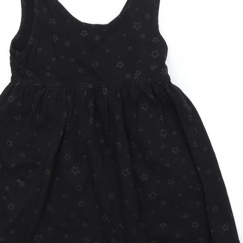Preworn Womens Black Argyle/Diamond  Basic Blouse Size 10