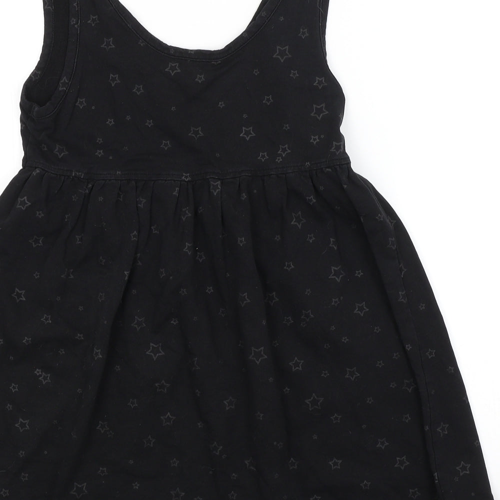 Preworn Womens Black Argyle/Diamond  Basic Blouse Size 10