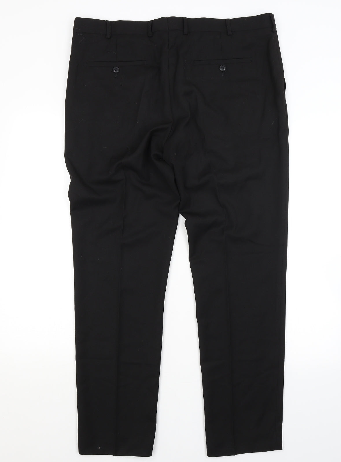 Moss London Mens Black   Trousers  Size 54 L30 in