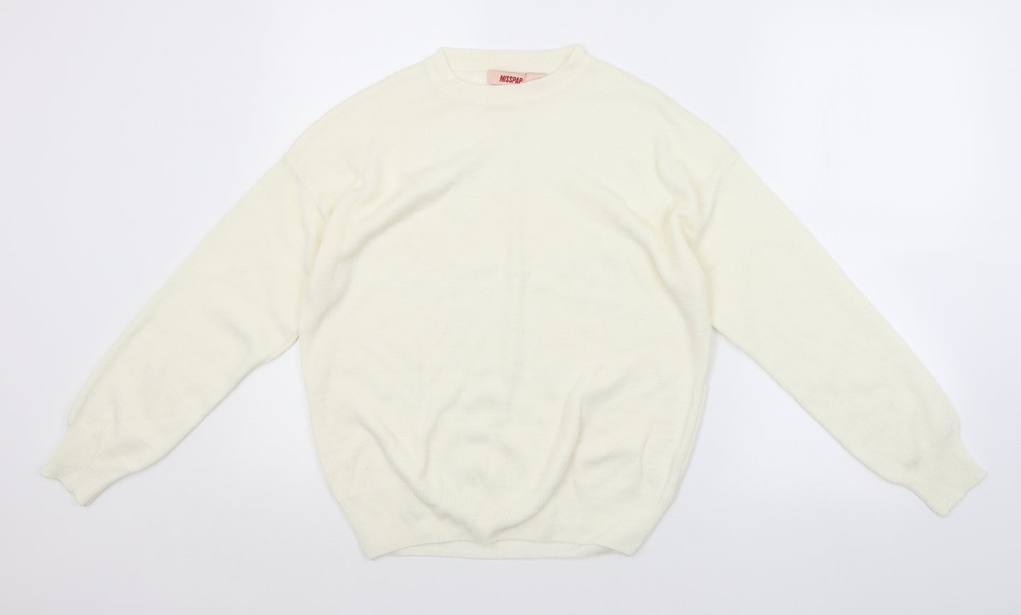 MISSAP Womens White   Pullover Jumper Size 12
