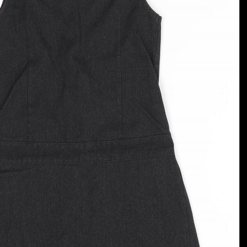 Florence and Fred Girls Grey   Pinafore/Dungaree Dress  Size 5-6 Years  - School wear