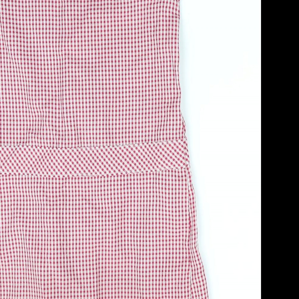 Florence and Fred Girls Red Check  A-Line  Size 5-6 Years