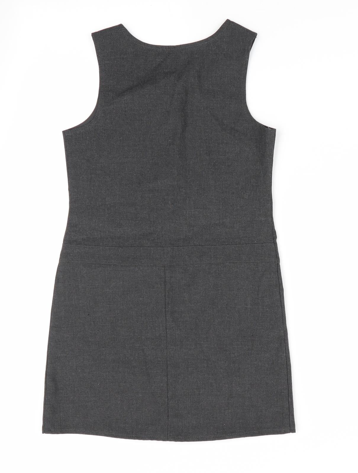 Nutmeg Girls Grey   Pinafore/Dungaree Dress  Size 4-5 Years