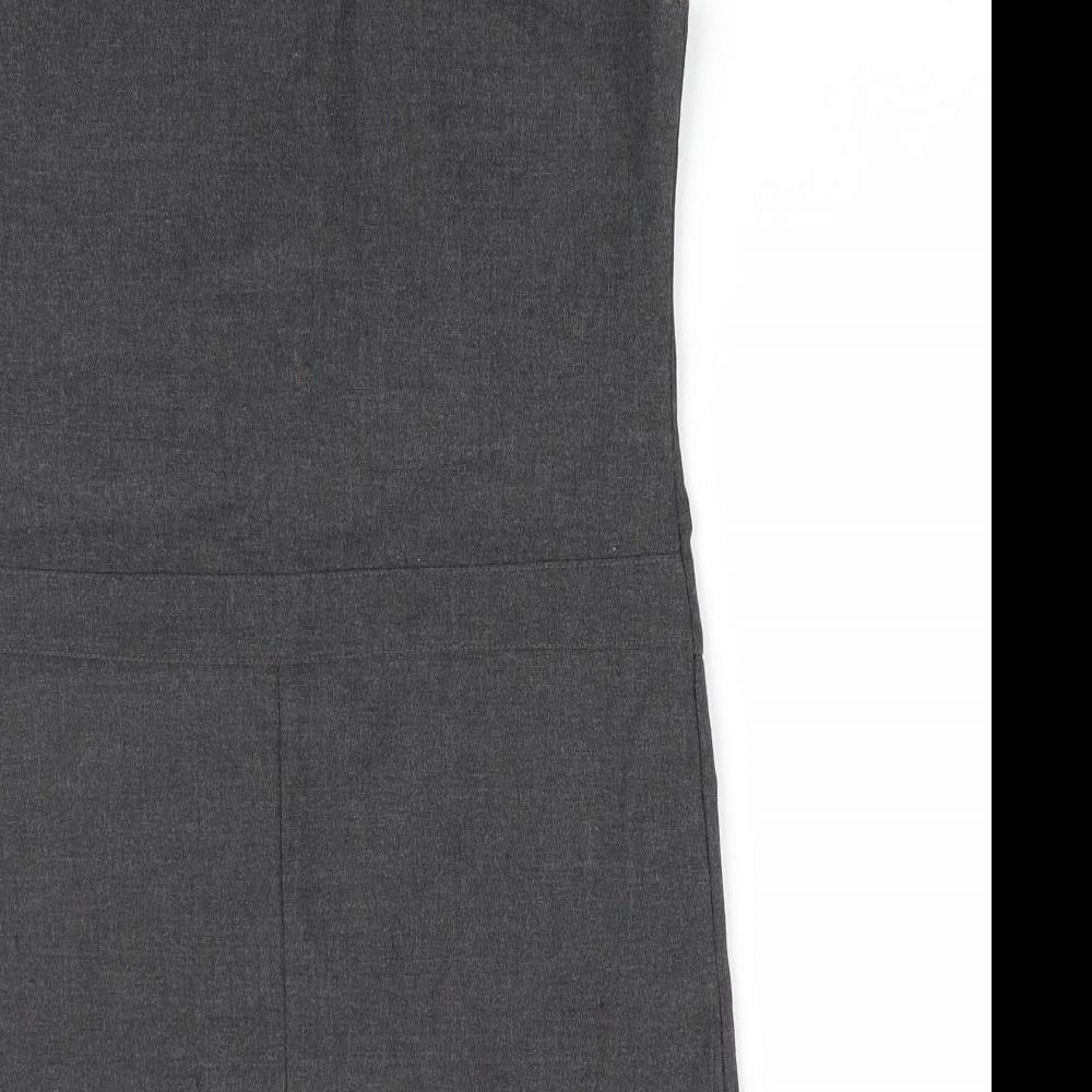 Nutmeg Girls Grey   Pinafore/Dungaree Dress  Size 4-5 Years