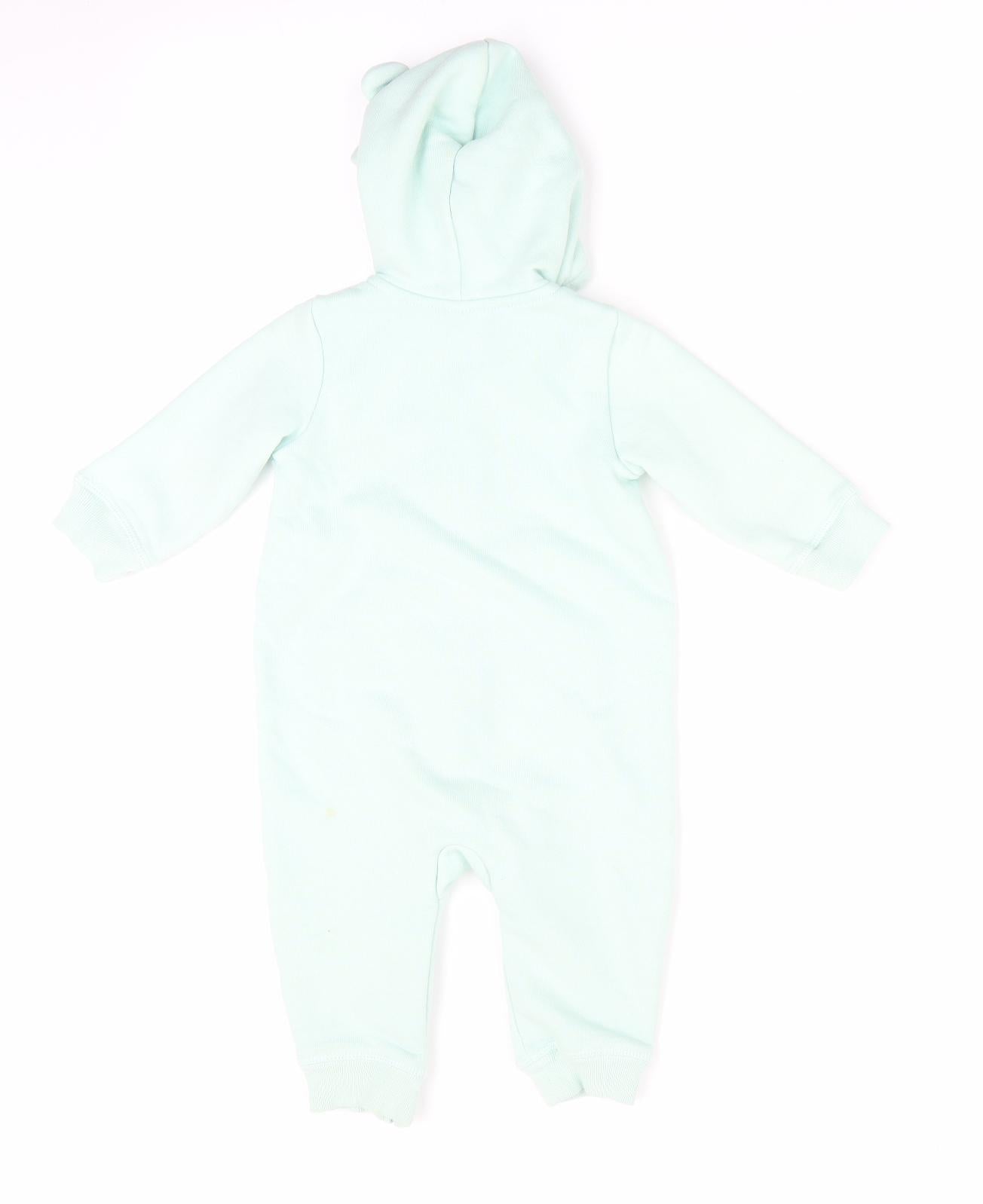 Gap Girls Green   Romper One-Piece Size 6-9 Months  - Hooded Full Zip