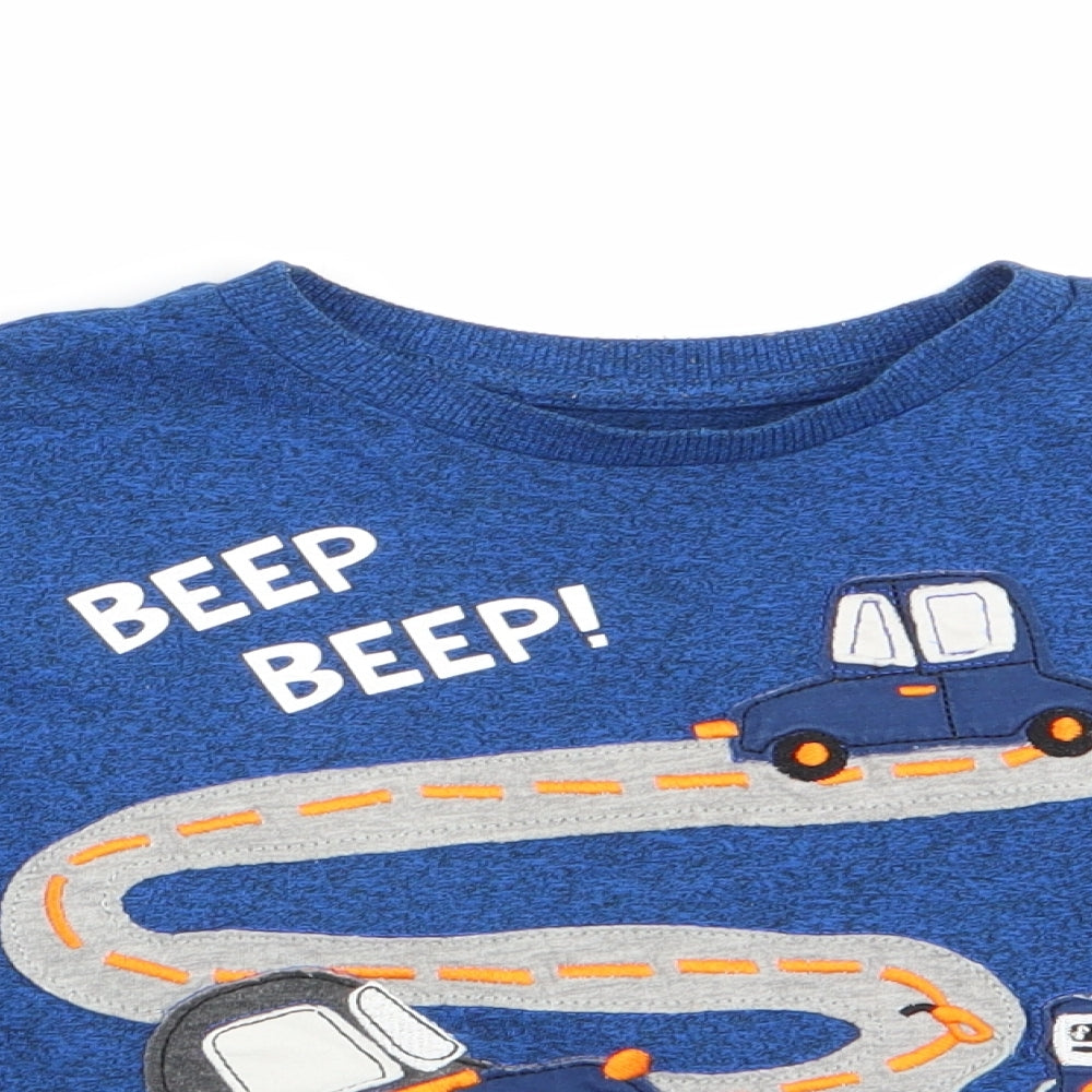 Florence and Fred Boys Blue   Basic Casual Size 3-4 Years  - Racing cars