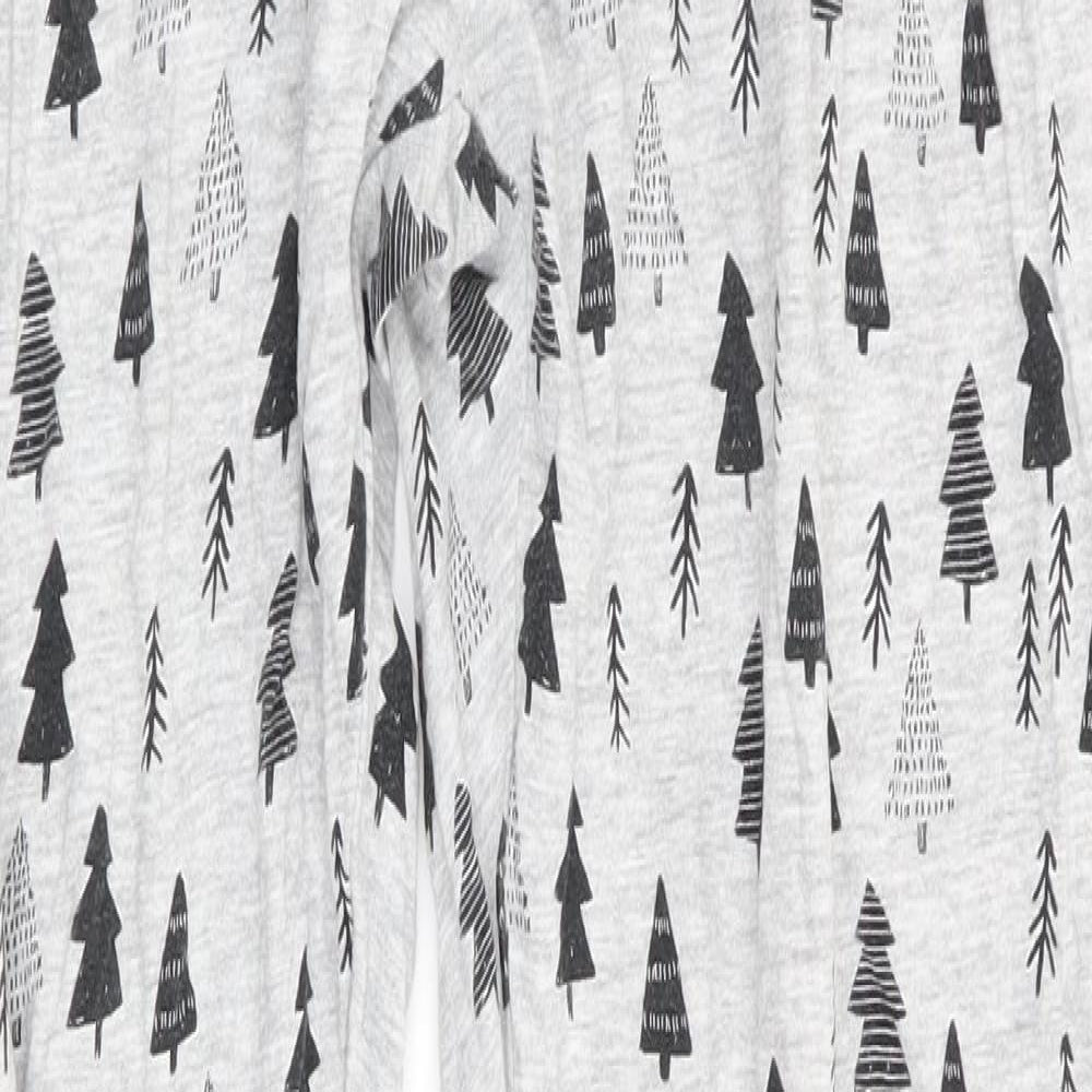George Womens Grey Geometric   Pyjama Pants Size 4  - Christmas Tree Print