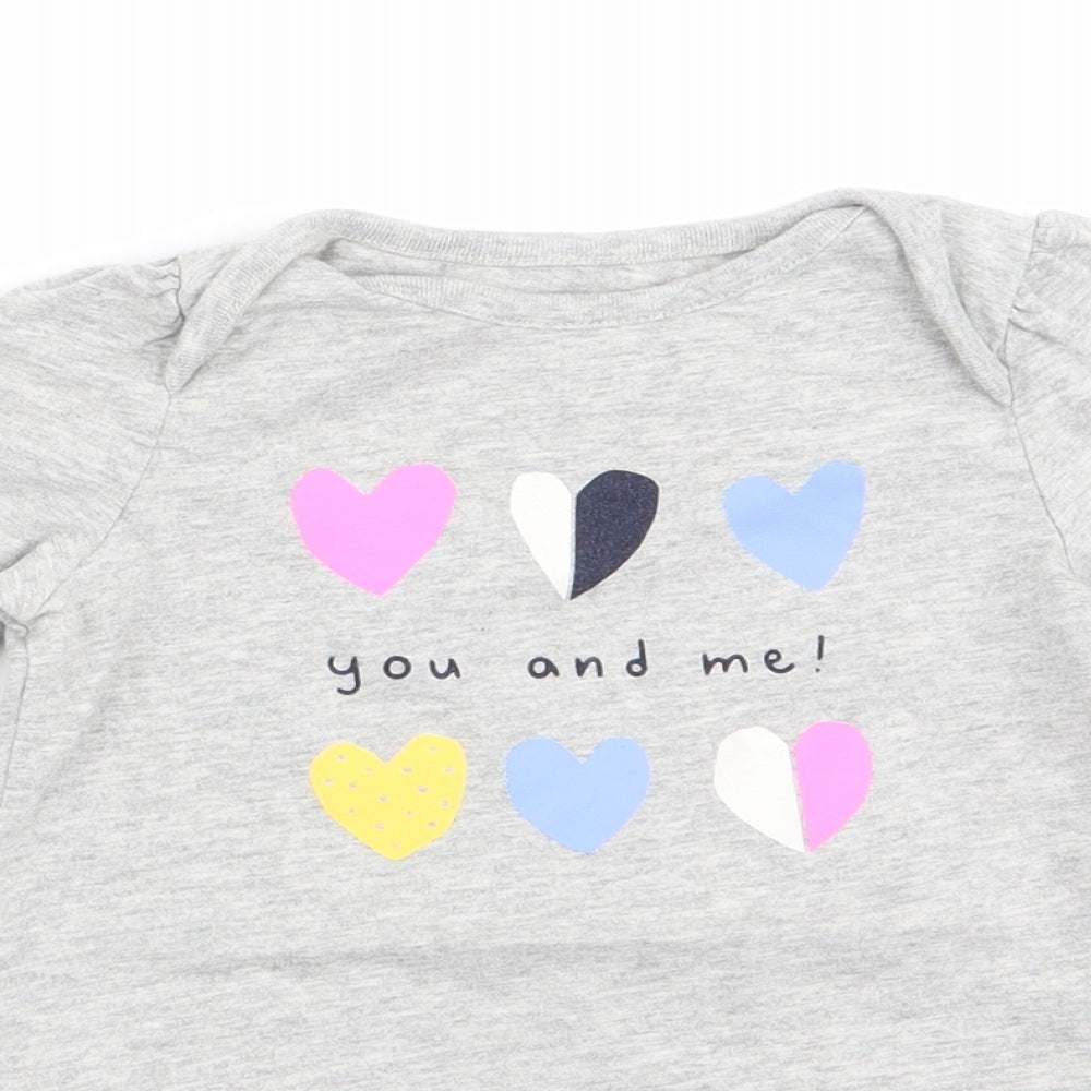 Gap Girls Grey   Romper One-Piece Size 6-9 Months  - You and Me