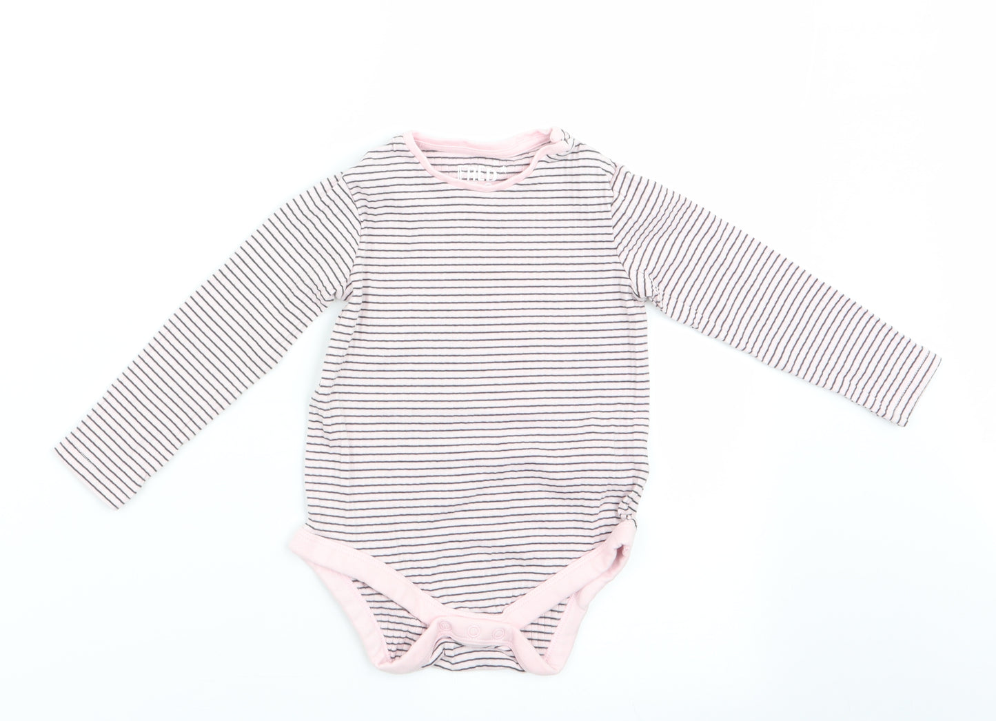 Fred & Flo Girls Pink Striped  Leotard One-Piece Size 18 Months