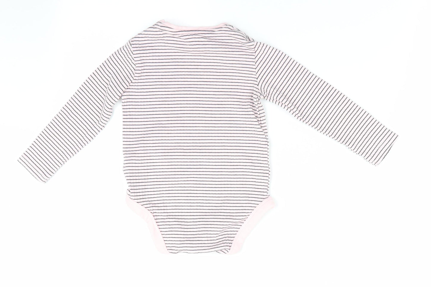 Fred & Flo Girls Pink Striped  Leotard One-Piece Size 18 Months
