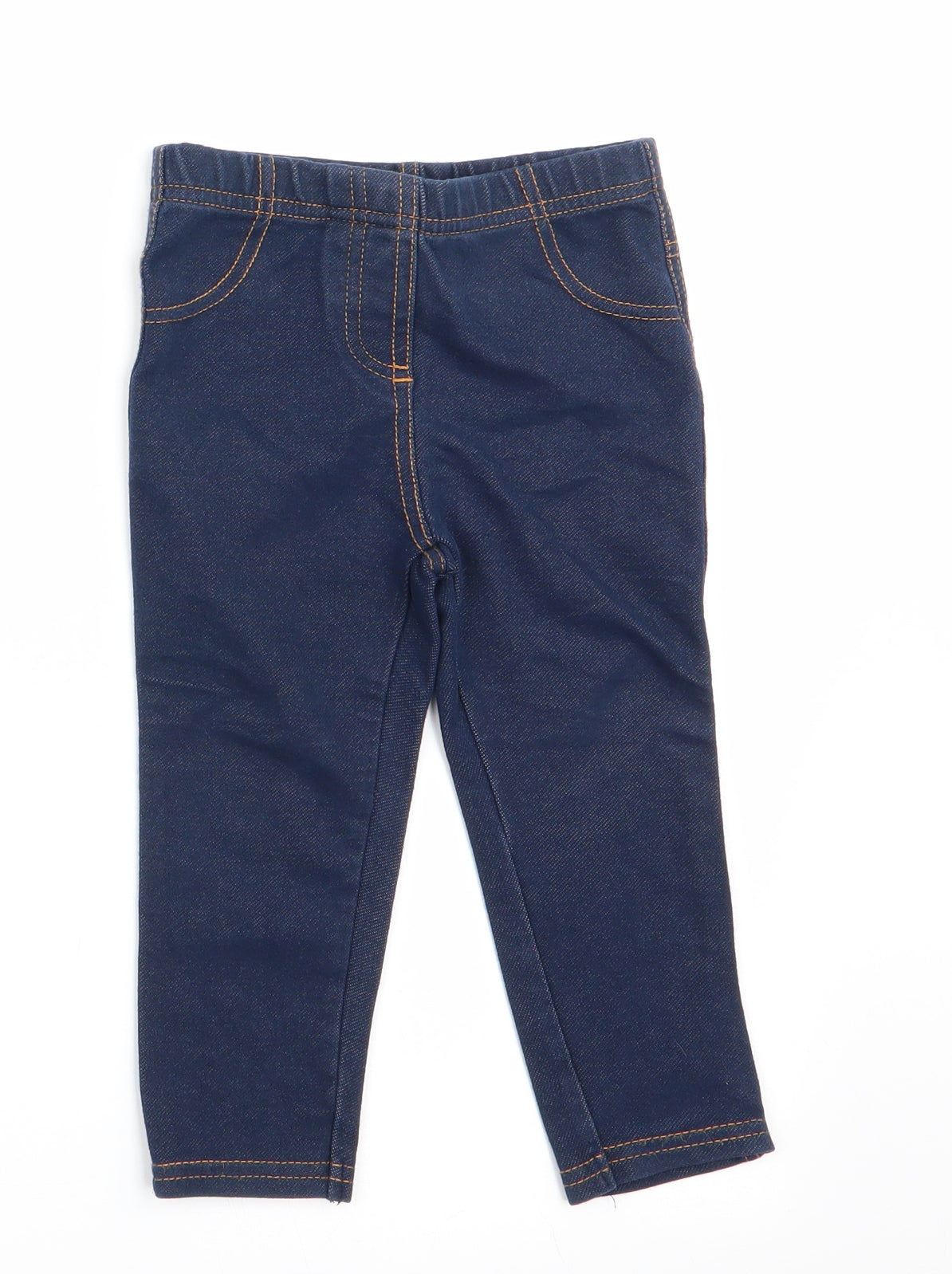 Young Dimension Girls Blue   Jogger Leggings Size 12-18 Months  - Denim Look Legging