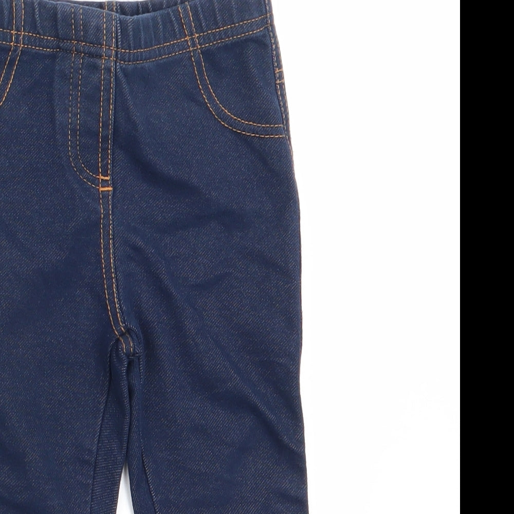 Young Dimension Girls Blue   Jogger Leggings Size 12-18 Months  - Denim Look Legging