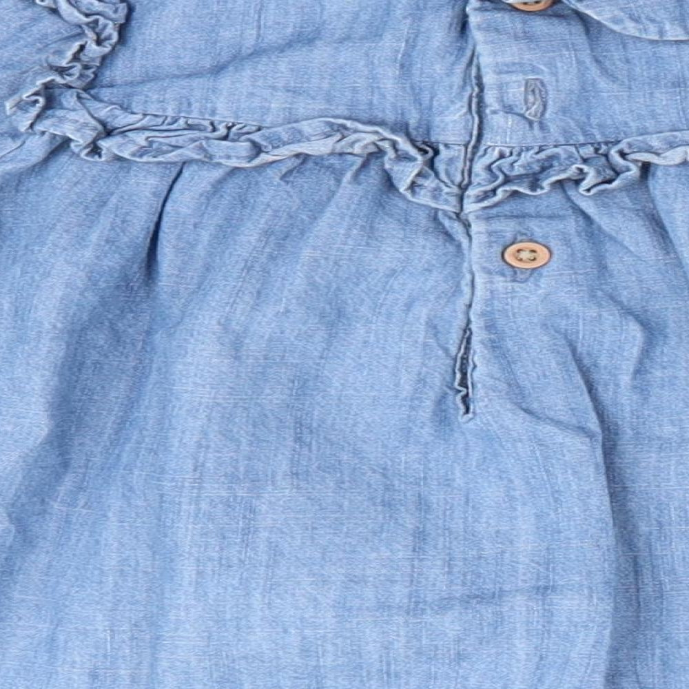 Primark Girls Blue   A-Line  Size 9-12 Months  - Denim Dress