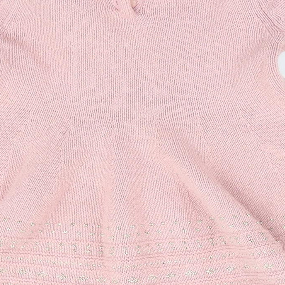 Catherine Malandrino Girls Pink   Fit & Flare  Size 9-12 Months  - Jumper Dress
