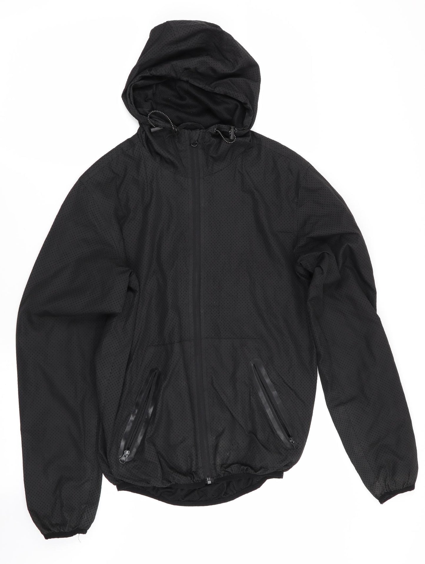 Workout Mens Black   Parka Coat Size XS  - Workout Jacket