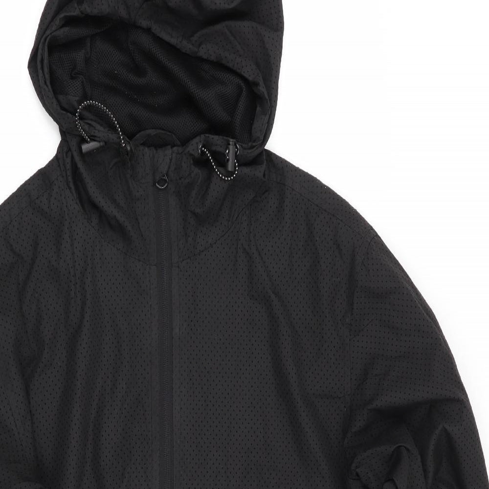 Workout Mens Black   Parka Coat Size XS  - Workout Jacket
