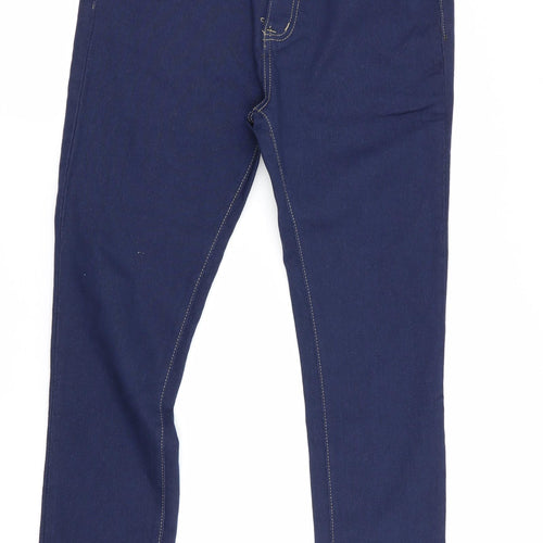 Qian Se Yu Womens Blue   Straight Jeans Size 2XL L28 in