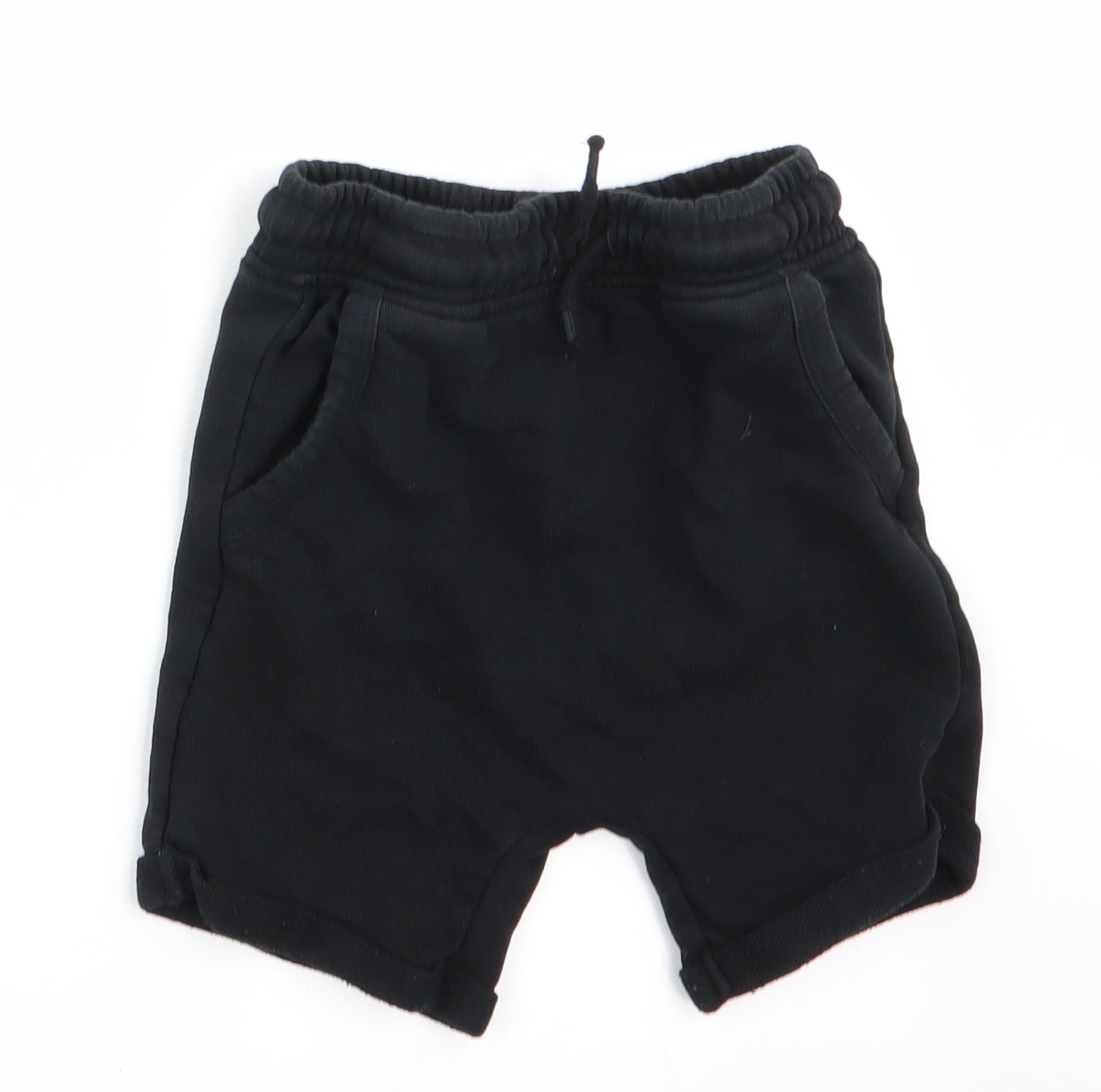 George Boys Black   Sweat Shorts Size 4-5 Years