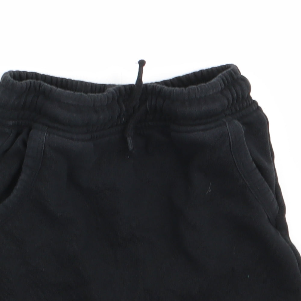 George Boys Black   Sweat Shorts Size 4-5 Years