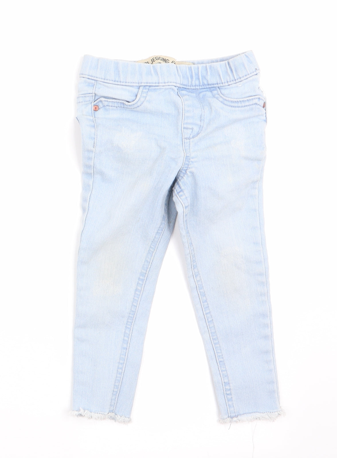 Denim Co Girls Blue   Jogger Jeans Size 18-24 Months  - Jegging Distressed hems