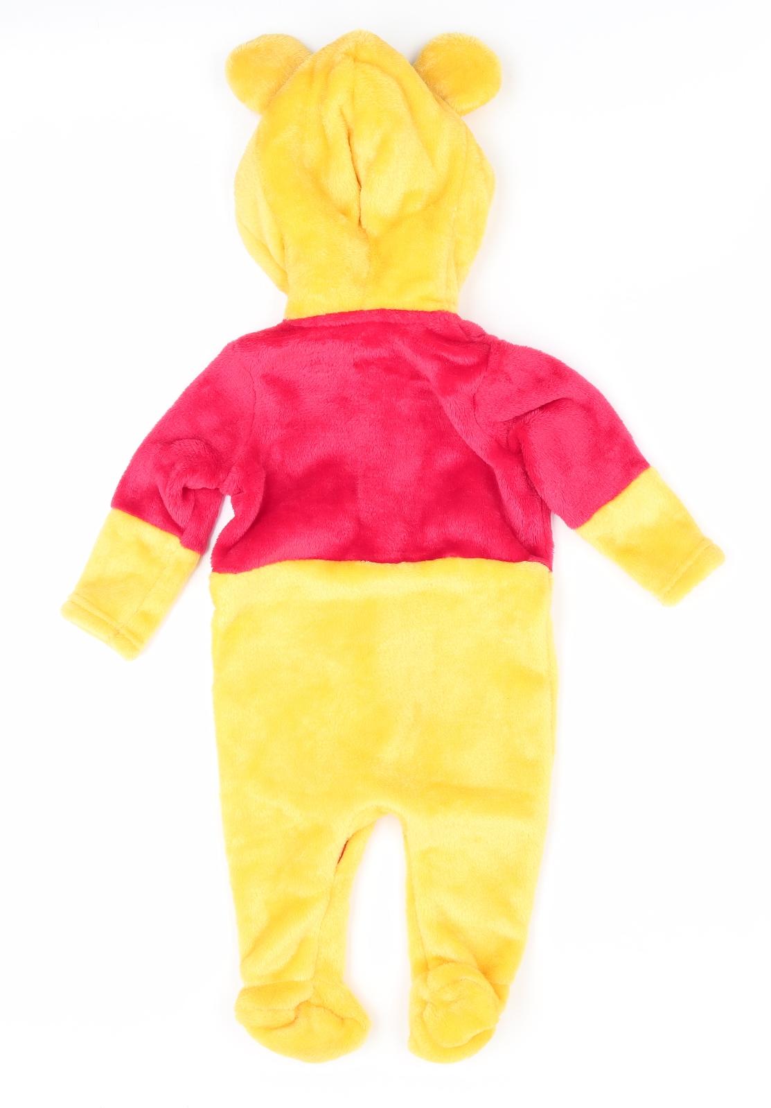 Disney Baby by PEP & CO Baby Yellow   Romper One-Piece Size 6-9 Months  - Winnie the pooh Full Zip