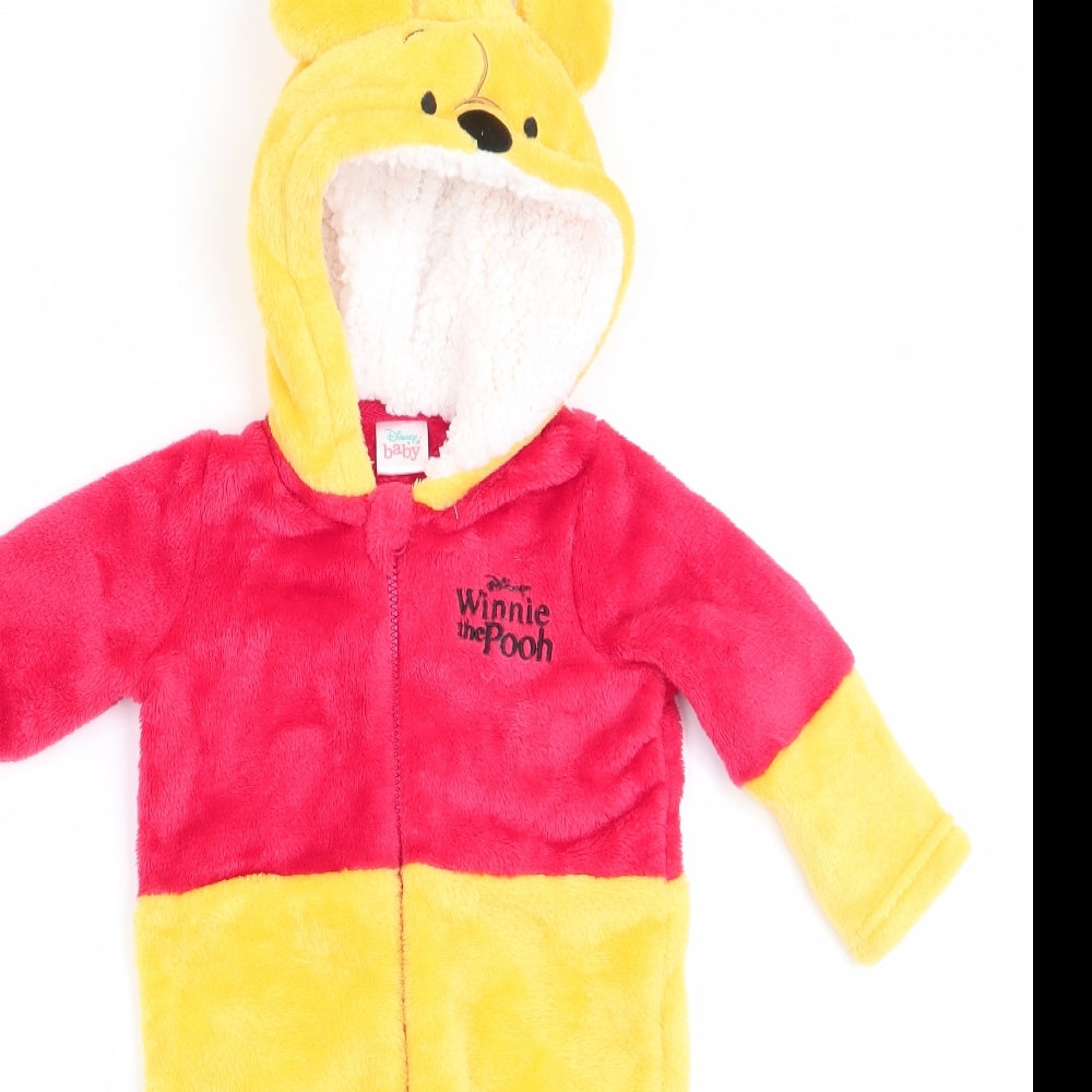 Disney Baby by PEP & CO Baby Yellow   Romper One-Piece Size 6-9 Months  - Winnie the pooh Full Zip