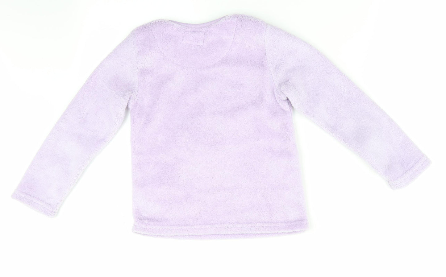 Primark Girls Purple Animal Print   Pyjama Top Size 7-8 Years  - Rabbit on the Moon