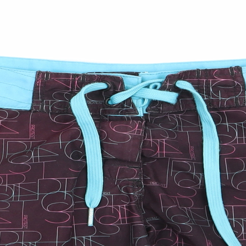 Protest Womens Brown   Skimmer Shorts Size 10