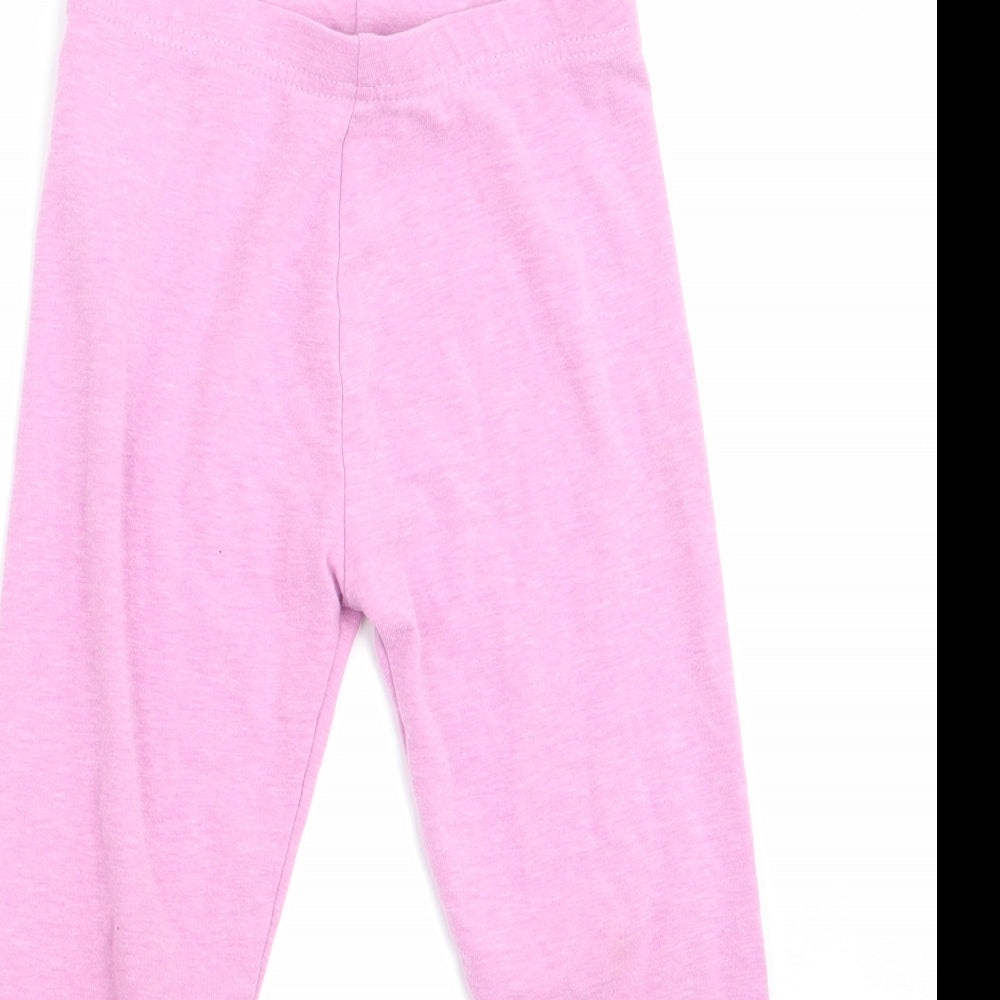George Girls Pink   Jegging Trousers Size 4 Years - Legging