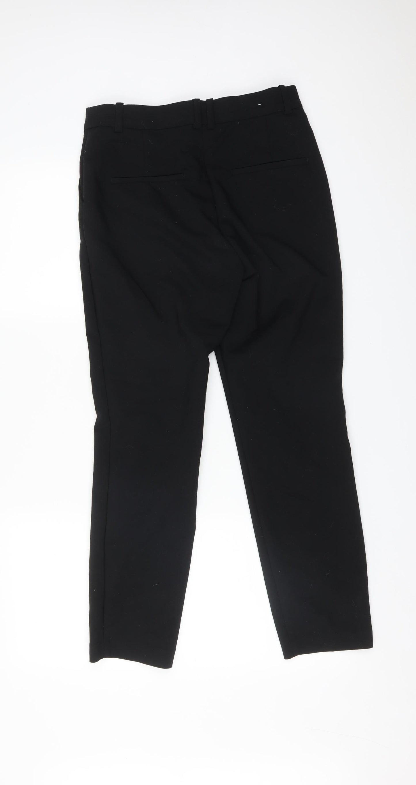 H&M Womens Black   Trousers  Size 6 L25 in