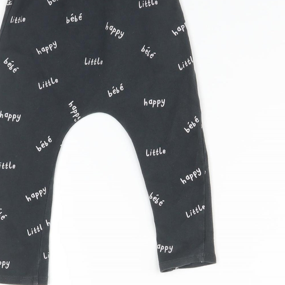 NEXT Girls Grey Geometric   Leggings Size 12-18 Months