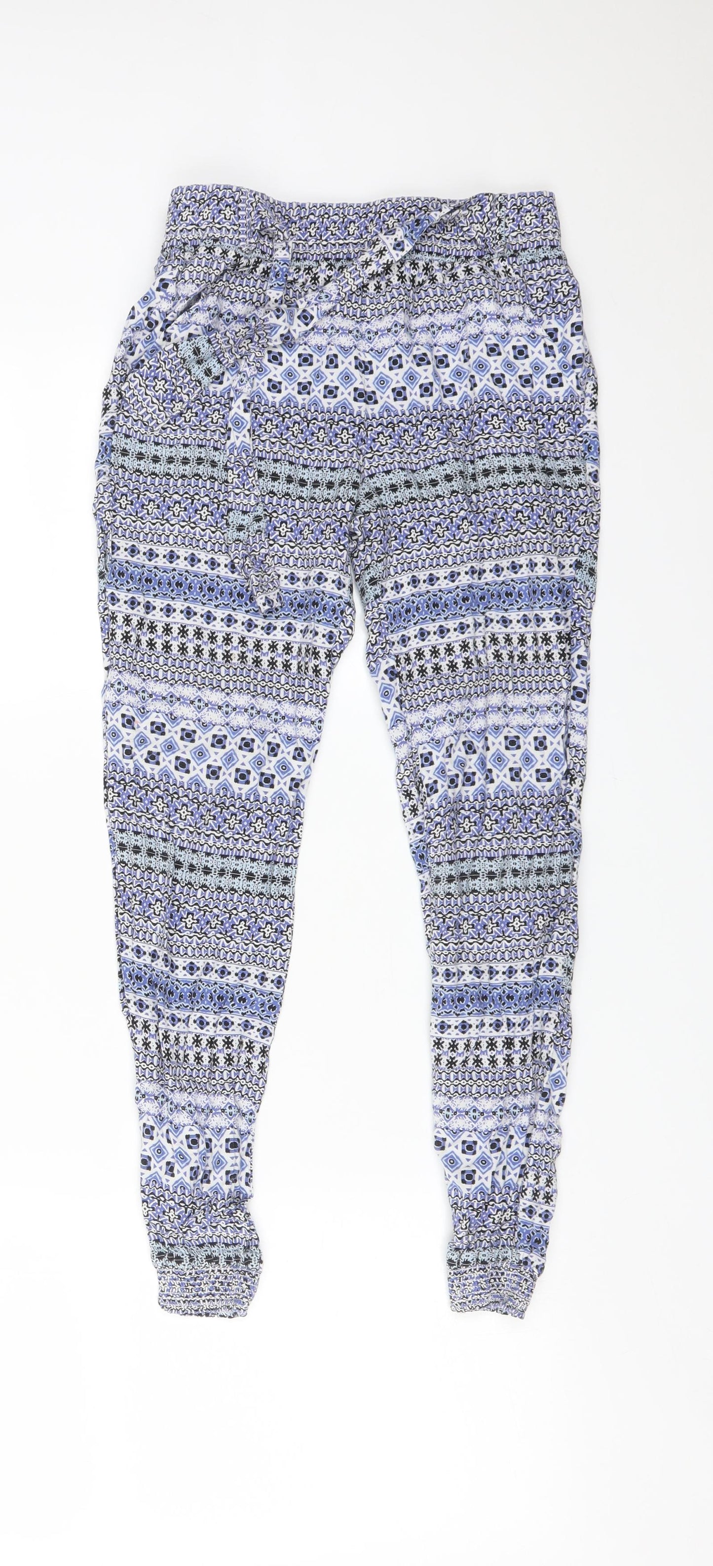 Primark Girls Multicoloured Fair Isle   Trousers Size 9-10 Years